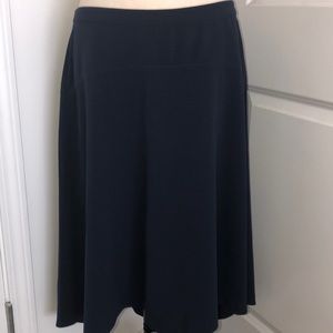 Ann Taylor Size 10 Navy Blue High Low Skirt